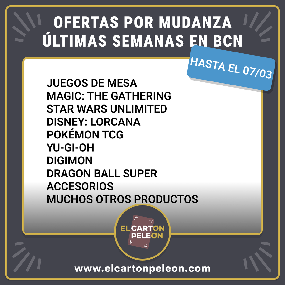 El Cartón Peleón TCG tweet media