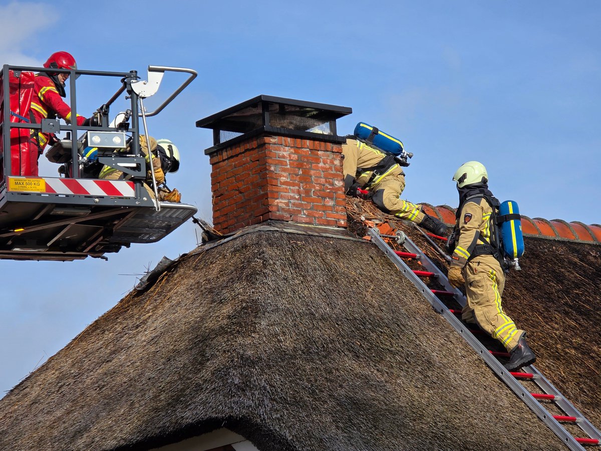 Dakbrand in Drouwenerveen