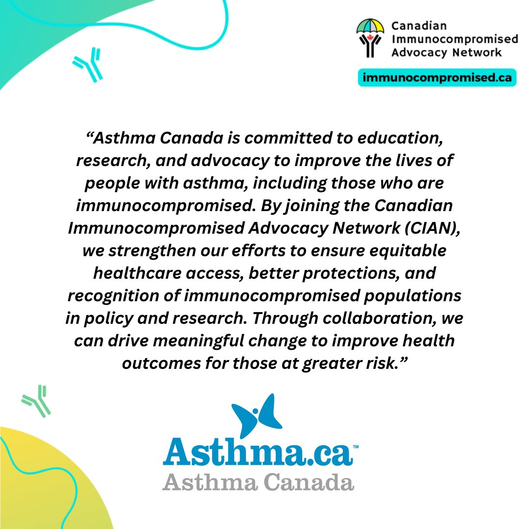 Canadian Immunocompromised Advocacy Network (CIAN) tweet media