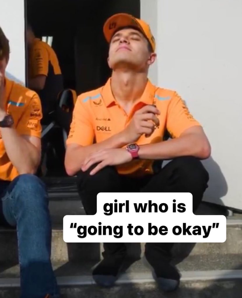 landopitlane's tweet photo. f1 drivers back in the paddock and it’s starting to feel like spring outside… https://t.co/6Y1XWSH320