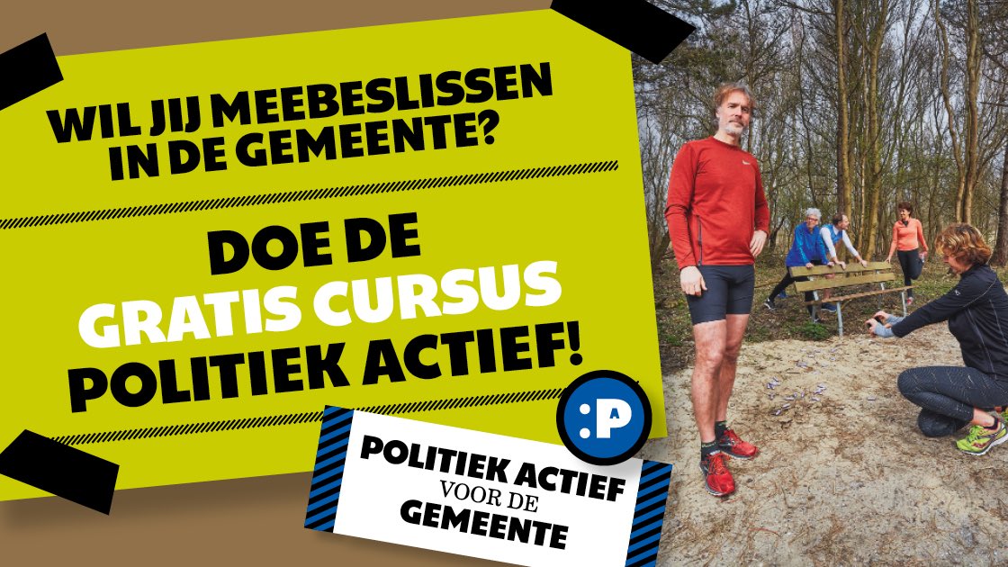 Ben jij benieuwd hoe gemeentepolitiek werkt en wil je ontdekken hoe jij invloed kunt uitoefenen op jouw stad? Meld je dan aan voor de gratis cursus Politiek Actief in Purmerend op 8 en 14 april en 6, 12 en 22 mei. Er is plek voor 30 personen. Aanmelden via raad.purmerend.nl/politiekactief