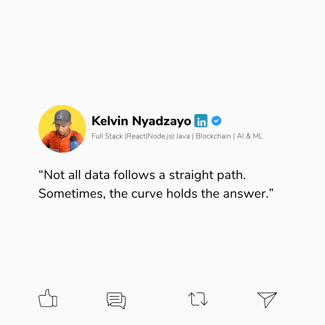 CodeKyles's tweet image. Polynomial Regression: When Data Won’t Follow a Straight Line 📈
Linear models are great until they’re not. When data bends, polynomial regression steps in.
#DataScience #MachineLearning #AI #BigData #Analytics #Statistics #DeepLearning #Tech