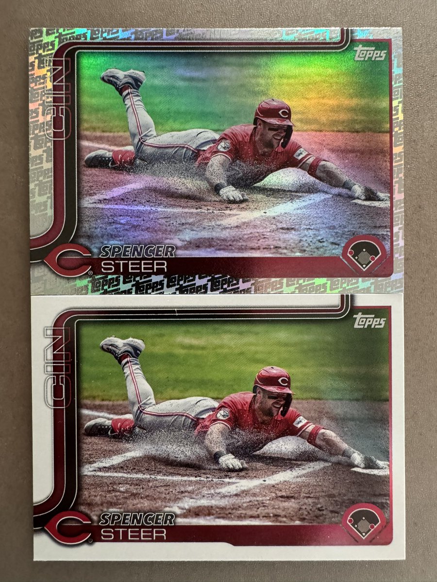One Barry Larkin &amp; one random Reds card every day. 

Hoping for a big year from Steer.
#BarryLarkin