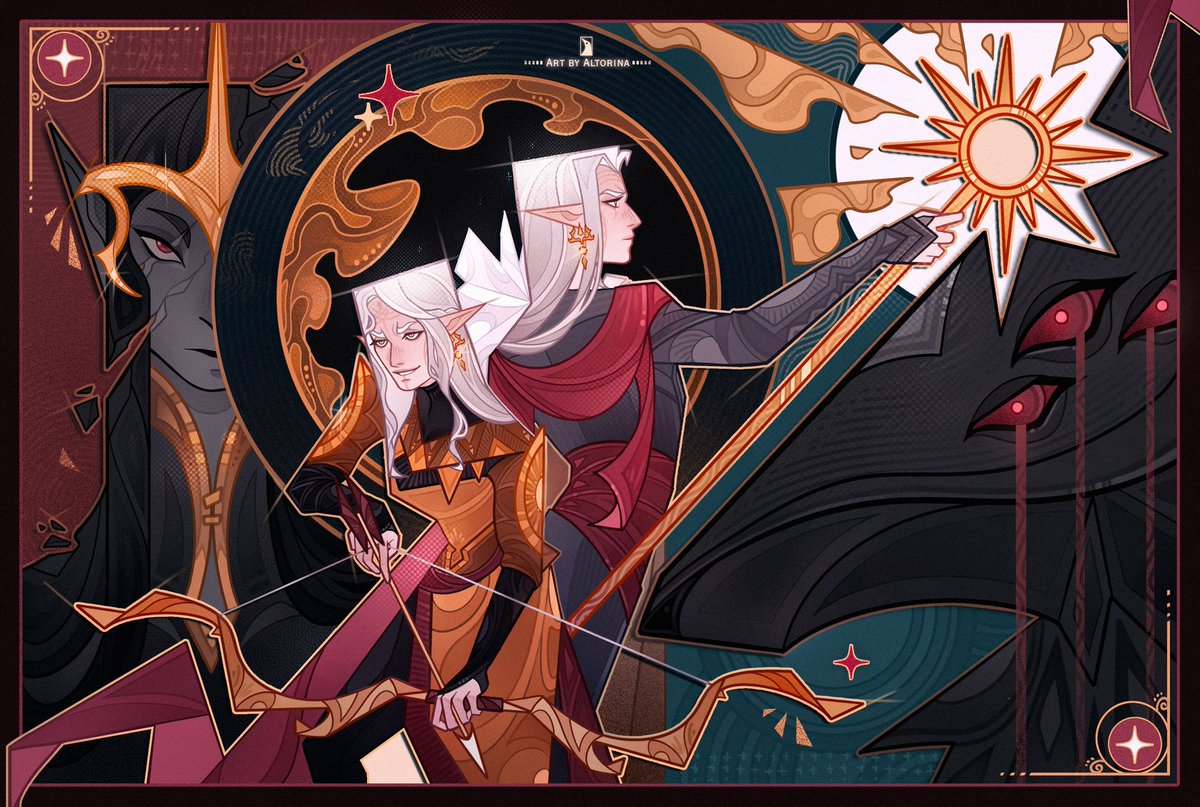 🌟 My babies - Inquisitor and Rook (brother and sister, one of the troublemakers of Thedas)
#DragonAge #DATV #DAI