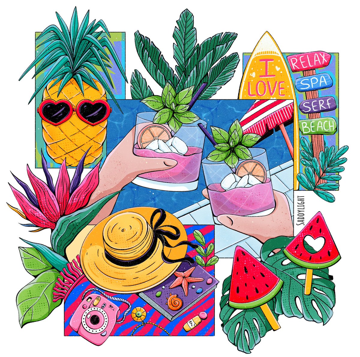 Summer vibe🌷✨✌️😉

I'm really looking forward to summer, I'm tired of the cold and grayness around🫣

#artwork #artistsontwitter #SummerVibes