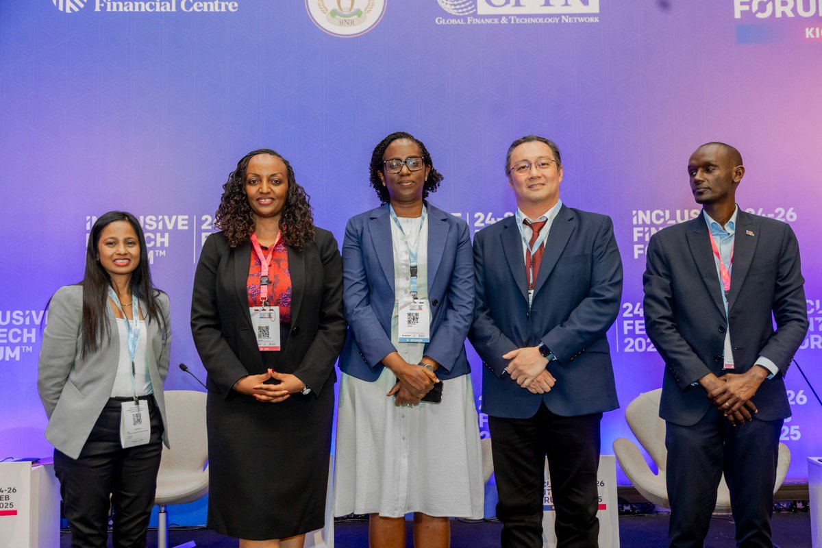 BankofKigali's tweet photo. On the first day of the Inclusive Fintech Forum, Dr. Diane Karusisi, CEO of Bank of Kigali, joined panelists in a discussion on Powering Inclusion: Equipping African SMEs for the Digital Ecosystem. She emphasized the role of collaboration, innovation, and digital accessibility in bridging financial gaps and empowering businesses. With only 30% of Rwandans owning smartphones, she highlighted the need for strategic partnerships to drive real impact. #InclusiveFintech #PoweringInclusion #BankofKigali #IFF2025