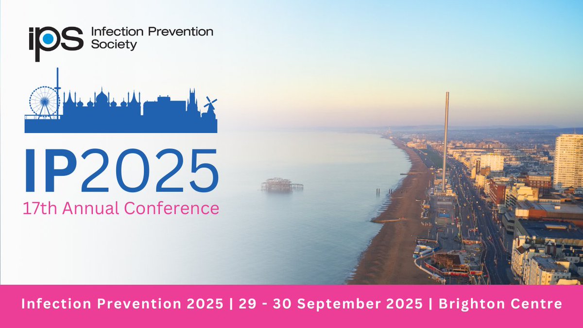 IPS_Infection's tweet photo. Online registration for our annual conference #IP2025Conf opens next week

This year we are taking you to #Brighton @brightoncentre on the 29th and 30th September

https://t.co/TEYgLK0rwd

#InfectionPrevention #IPC #IPSEvents https://t.co/9herYyjZ98