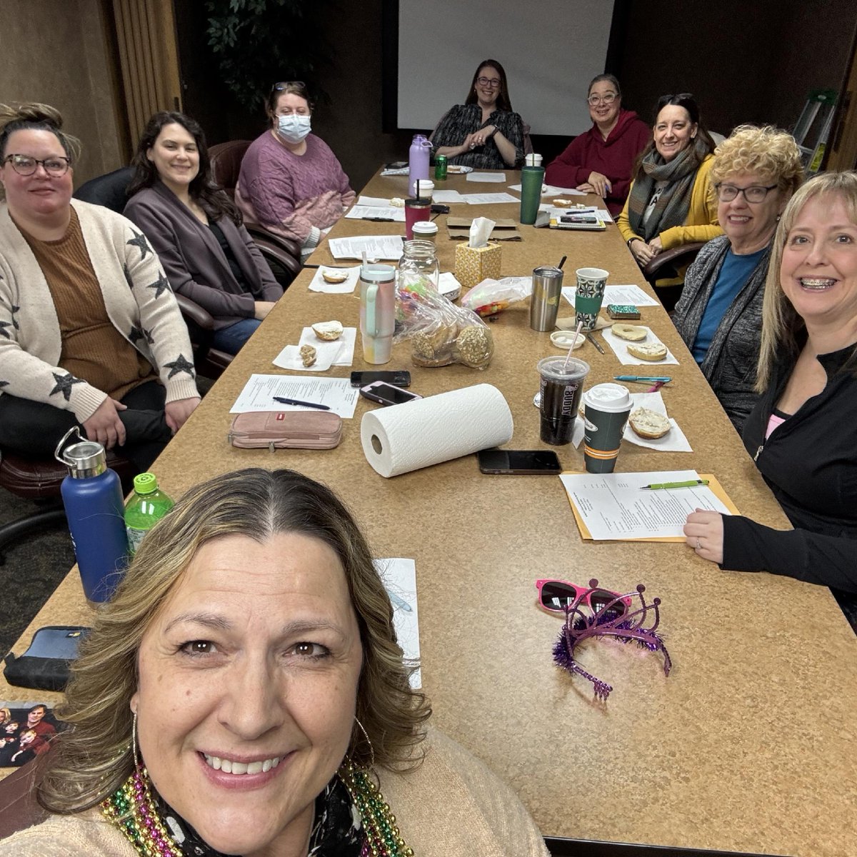 Adoption_Choice's tweet photo. We had our monthly staff meeting last week and took a moment to celebrate Angie, our tireless leader and ACI's Executive Director. Happy Birthday, Angie! 🎂 Discussion topics included: Outreach efforts, International adoptions, Confidentiality agreements, Cybersecurity, Post-a... https://t.co/tVocBoIFkS