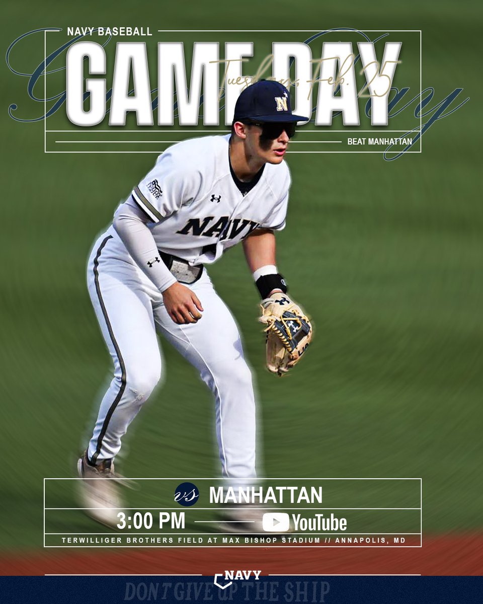 It's finally Opening Day at Max Bishop Stadium🙌

⏰ 3:00 pm
📍 Annapolis, MD
🏟️ Max Bishop Stadium
📺tinyurl.com/mw2jpbub
📊tinyurl.com/566mdwpj

#GoNavy