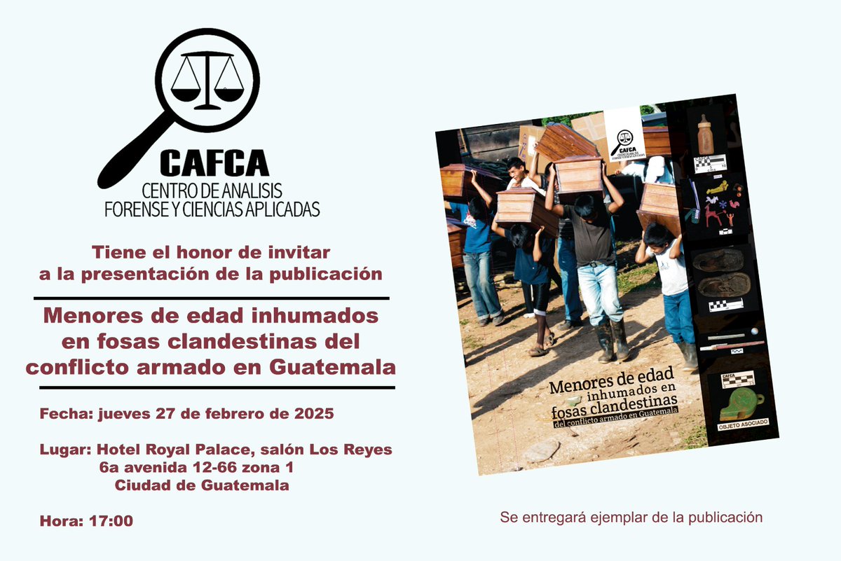 NanciSinto's tweet image. #25F Día Nacional de la Dignidad de las Víctimas del Conflicto Armado Interno.

200 mil muertos, 45 mil desaparecidos, 663 masacres.

Para no olvidar y negar el GENOCIDIO en guatemala.

Dos actividades importantes y abiertas a todo público. 👇🏾👇🏾