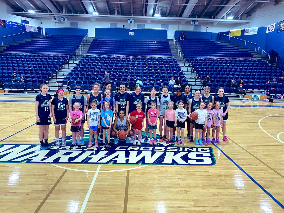The Scott County Youth Sparkle Shooters were special guests last night! They were able to get some pointers from the Lady Warhawks! Thanks for coming to practice girls!