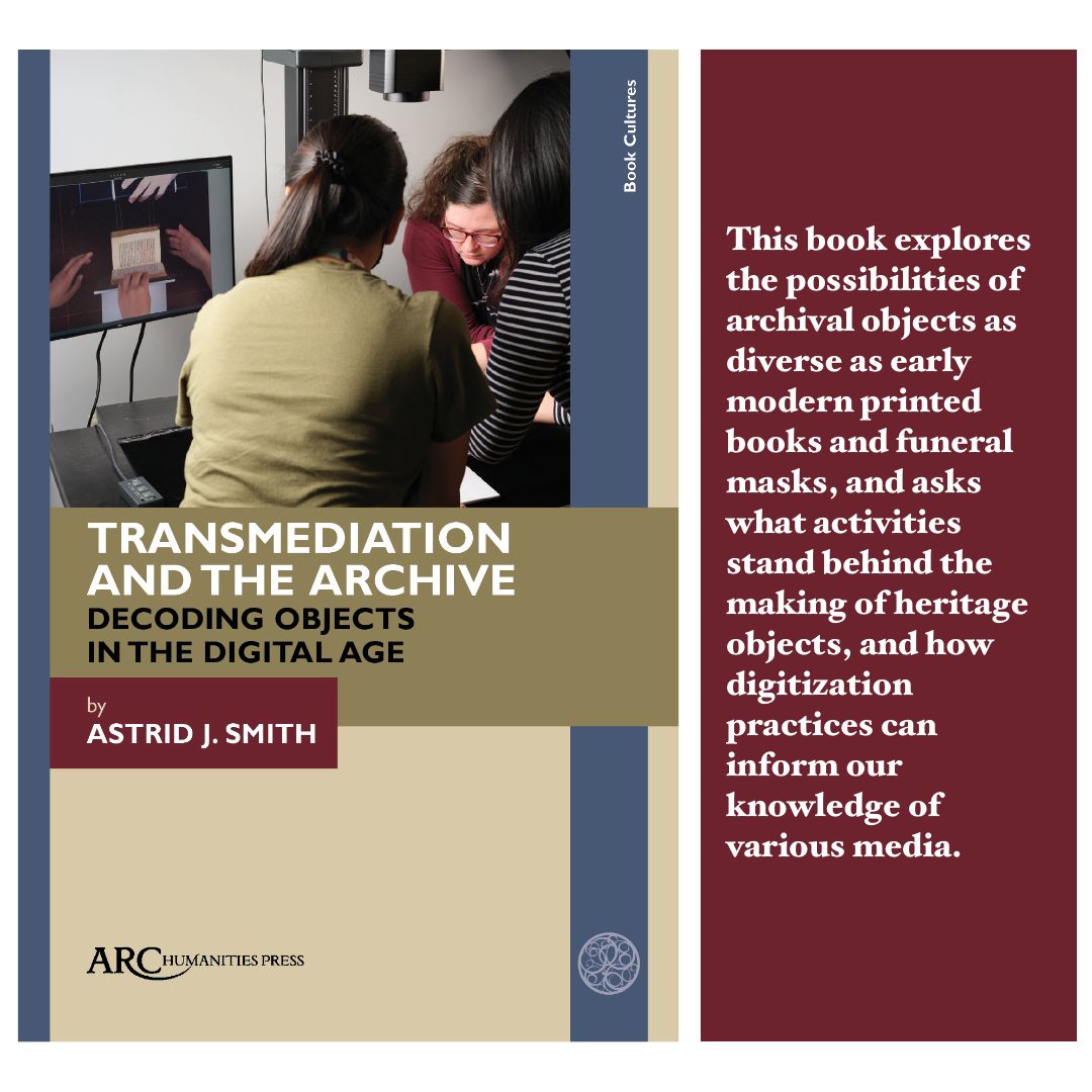 ArcHumanities's tweet photo. {New Interview} Jen Hoyer interviewed Astrid Smith on her new book with us Transmediation and the Archive. @NewBooksNetwork @astridjsmith https://t.co/Bcqu2rglNX https://t.co/wllr6Y3kKv