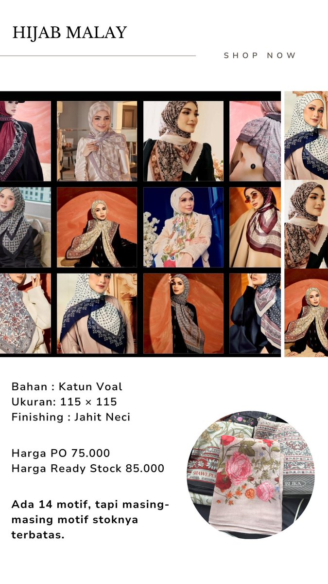 balqis_shine's tweet photo. Aku jual hijab dari brand Malaysia: Shawlpublika, Deara, &amp; Tudungruffle. Di Malaysia, harga hijabnya sekitar 150 ribu, tapi aku jual setengahnya.

Estimasi hijab ready di minggu depan. Ada harga early bird price sampai 2 Maret 2025. 

Early Bird Price  75.000
Normal Price 85.000 https://t.co/aQJPassiaT