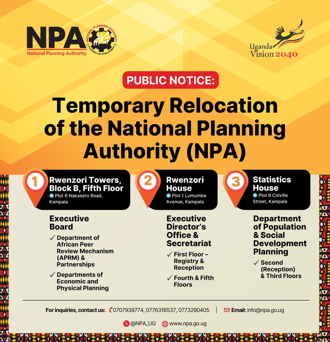 National Planning Authority 🇺🇬 tweet media