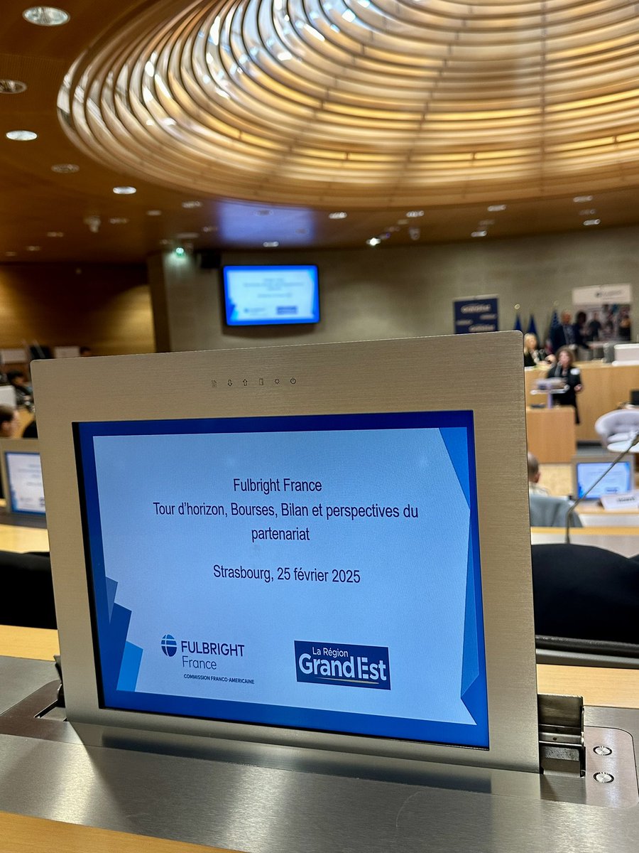 [#enseignementsuperieur] Christophe Choserot représente notre groupe cet après-midi à #Strasbourg à l’occasion de la ✍️ signature de la convention de partenariat 2024-2028 entre la <a href="/regiongrandest/">Région Grand Est</a> et <a href="/FulbrightFrance/">Fulbright France</a> en présence de Lawrence Randolph, ministre conseiller des