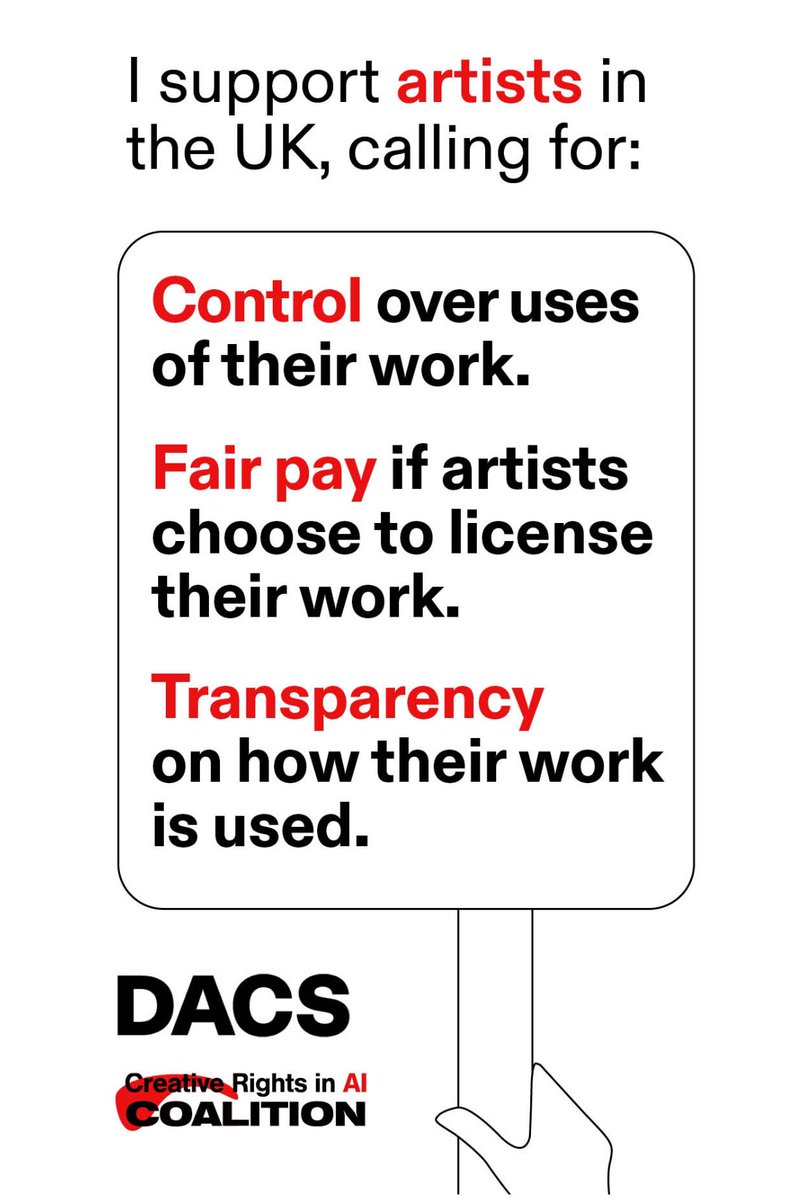DocumentScotland (@docuscotland) on Twitter photo Join the campaign: How <a href="/DACSforArtists/">DACS - Design and Artists Copyright Society</a> has responded to the UK Government's Copyright and AI Consultation.
dacs.org.uk/news-events/co…
#AI #Copyright #CreativeIndustries #Art #artists Join the campaign: How <a href="/DACSforArtists/">DACS - Design and Artists Copyright Society</a> has responded to the UK Government's Copyright and AI Consultation.
dacs.org.uk/news-events/co…
#AI #Copyright #CreativeIndustries #Art #artists