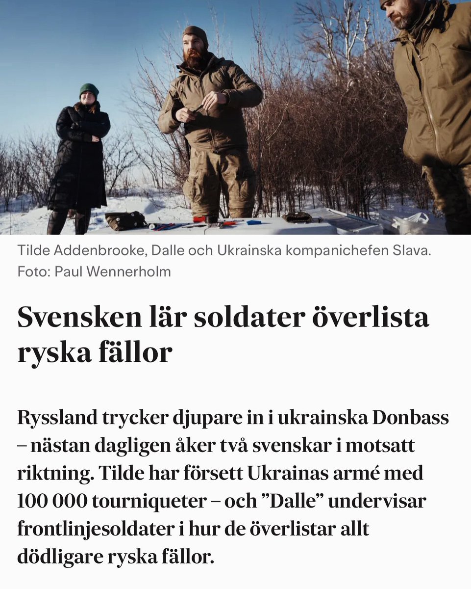 Last week during a training session we were joined by the Swedish newspaper @svenskadagbladet 

It is always encouraging to meet journalists who have not forgotten about Ukraine and that are still interested and committed to doing the work on the ground needed to accurately