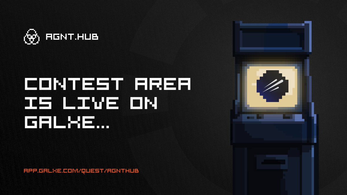 New battlefield unlocked: AGNT.Hub Contest Area on Galxe

A new space where you can take on quests, unlock exclusive Discord roles, and flex your degen status (btw, without spending a dime).

❕And first contest is already LIVE: Drop a banger meme on Twitter, use #AGNTMemeContest