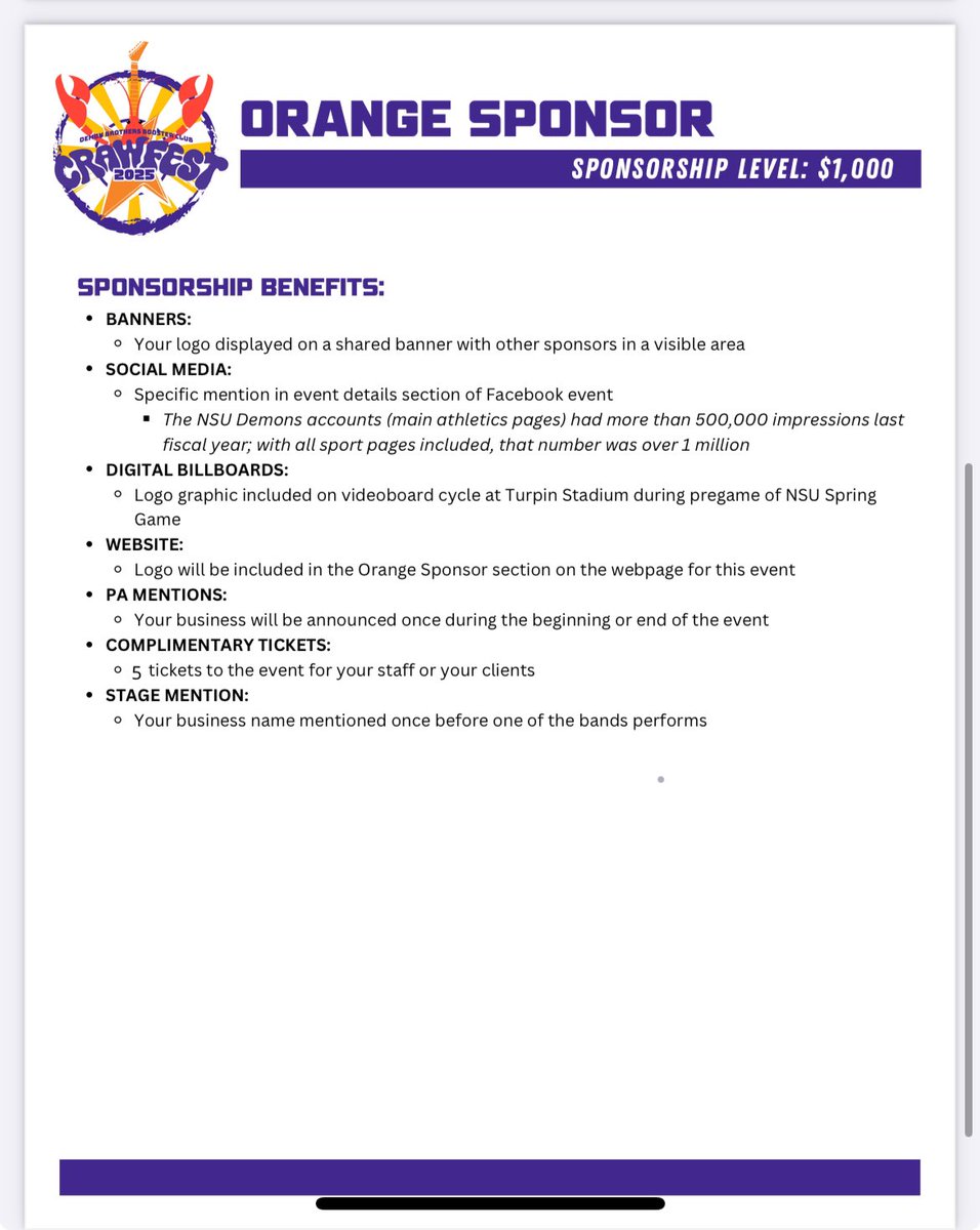 Bout that time 
2 months away
Get them tickets bought 
And sponsorships in
<a href="/NSUDemonsFB/">NSU Football</a> 
<a href="/NSUDemons/">NSU Demons</a> 
<a href="/nsulaalumni/">NSULA Alumni Association & Foundation</a> 
<a href="/DemonsUnlimited/">NSU Demons Unlimited</a>