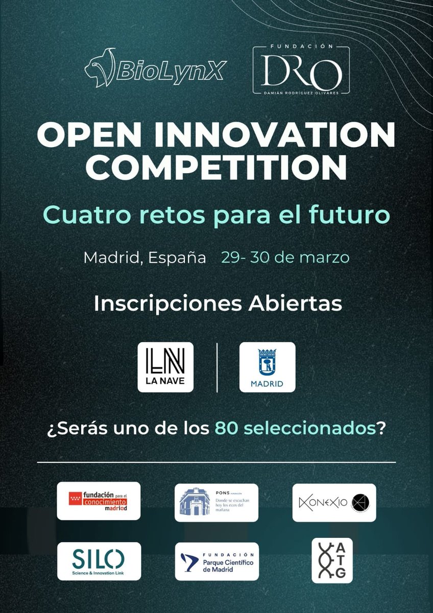 FEBiotec's tweet image. ¡INSCRIPCIONES ABIERTAS!
La competición de innovación 🧠 abierta que estabas esperando ya está aquí.
Si quieres formar parte de la próxima generación de innovadores en la ciencia 🧪, esta es tu oportunidad.
📅 29-30 de marzo
📍 La Nave, Madrid