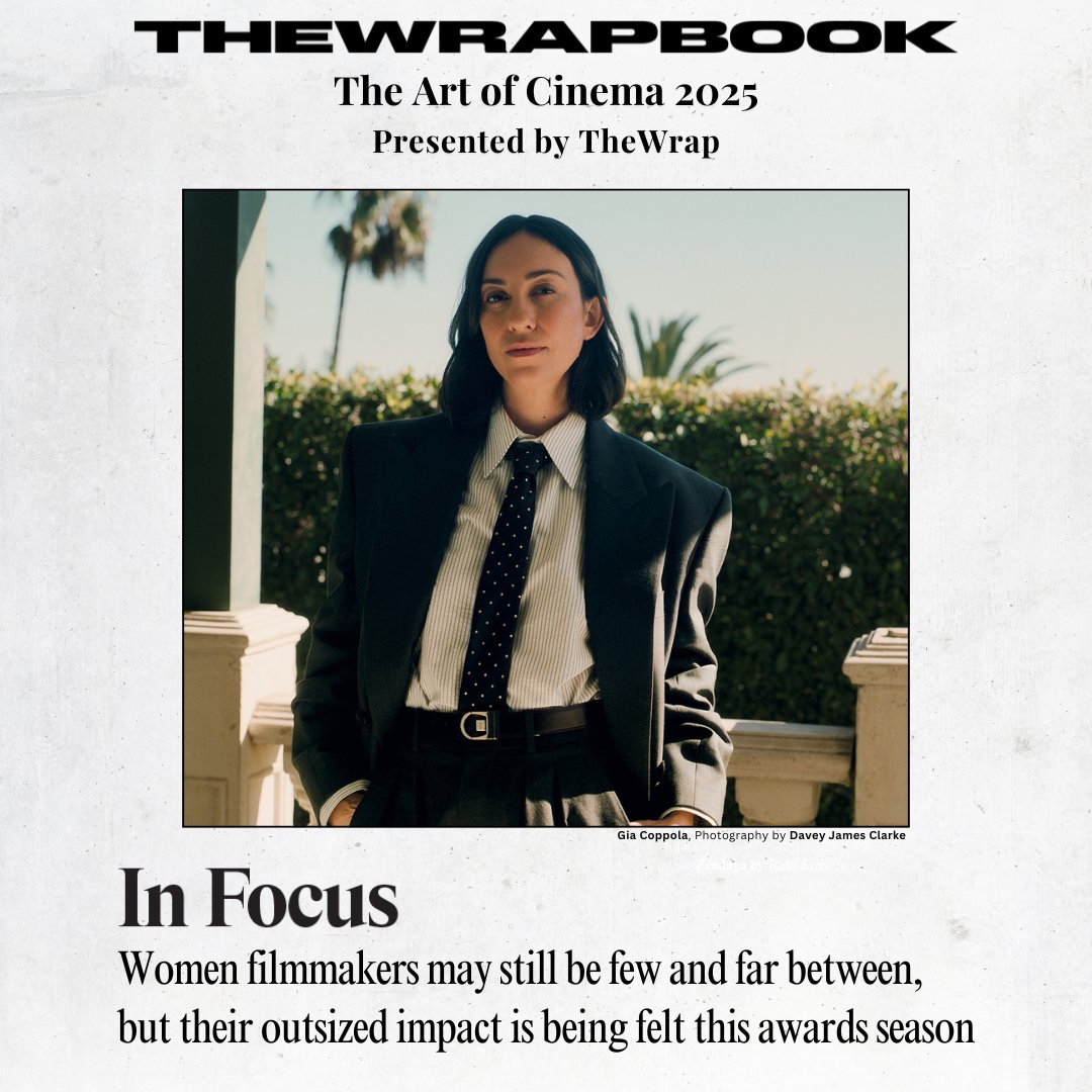 TheWrap (@thewrap) on Twitter photo #TheWrapBook Vol. 3, Presented by <a href="/TheWrap/">TheWrap</a> ✨
#InFocus — Women filmmakers may still be few and far between, but their outsized impact is being felt this awards season 💃📽️
Featuring: Gia Coppola, <a href="/halinareijn/">Halina Reijn</a>, <a href="/coraliefargeat/">Coralie Fargeat</a> , <a href="/PayalKapadia86/">Payal Kapadia</a> and <a href="/morrisondp/">Rachel Morrison</a>
Read More: #TheWrapBook Vol. 3, Presented by <a href="/TheWrap/">TheWrap</a> ✨
#InFocus — Women filmmakers may still be few and far between, but their outsized impact is being felt this awards season 💃📽️
Featuring: Gia Coppola, <a href="/halinareijn/">Halina Reijn</a>, <a href="/coraliefargeat/">Coralie Fargeat</a> , <a href="/PayalKapadia86/">Payal Kapadia</a> and <a href="/morrisondp/">Rachel Morrison</a>
Read More: