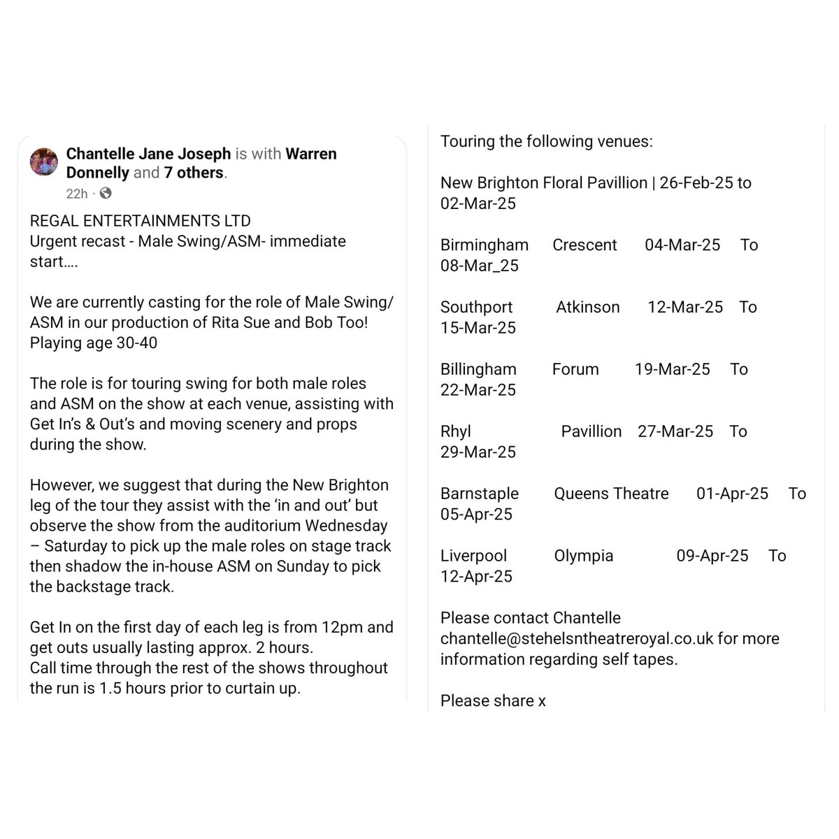 🚨URGENT CASTING!🚨