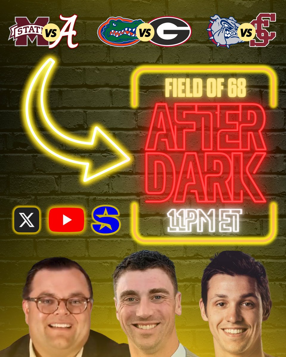 The Field of 68 (@thefieldof68) on Twitter photo 🚨 TONIGHT ON AFTER DARK 🚨
<a href="/John_Fanta/">John Fanta</a>, <a href="/THANS50/">Tyler Hansbrough</a> and <a href="/LaTulip_Mike/">Mike LaTulip</a> recap a LOADED Tuesday slate with BIG March implications! 👀
TAP IN AT 11PM:
youtube.com/live/dZpHKWpv6… 🚨 TONIGHT ON AFTER DARK 🚨
<a href="/John_Fanta/">John Fanta</a>, <a href="/THANS50/">Tyler Hansbrough</a> and <a href="/LaTulip_Mike/">Mike LaTulip</a> recap a LOADED Tuesday slate with BIG March implications! 👀
TAP IN AT 11PM:
youtube.com/live/dZpHKWpv6…