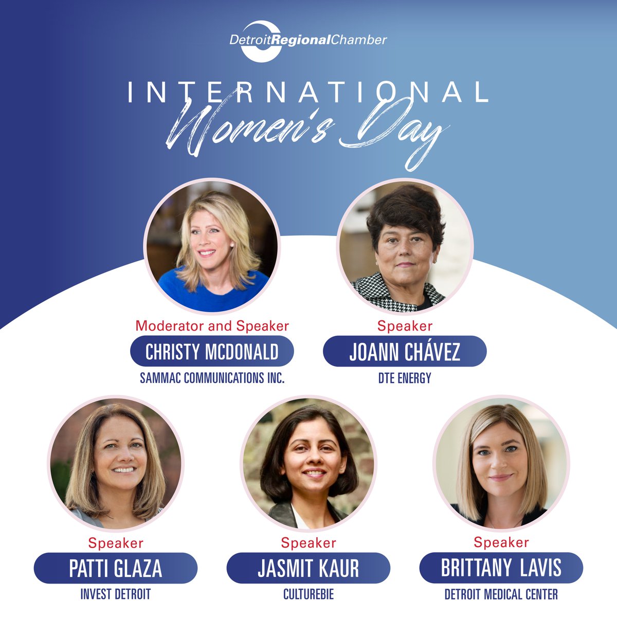 Join us on March 4, 2025, for an empowering International Women's Day panel featuring Patti Glaza alongside a group of the region's most accomplished and inspiring women!

#InternationalWomensDay2025 #DetroitRegionalChamber #IDVentures #InvestDetroit #InvestDet
