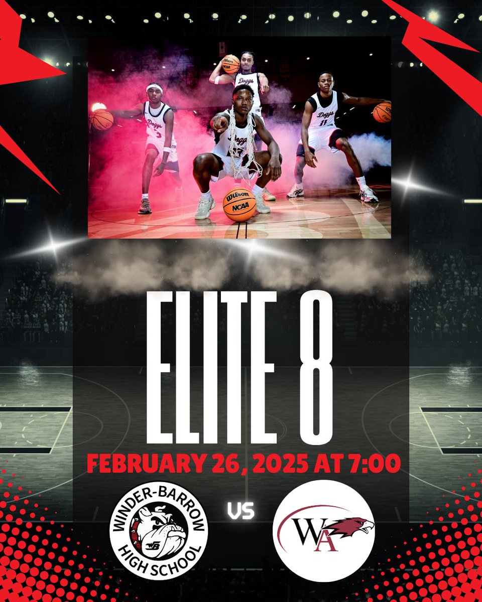We need all Dogg fans to head to Woodward Academy tomorrow evening. The Hoop Doggs will be playing in the Elite 8 game at 7:00 pm. A win will secure their place in the Final Four! A fan bus is being provided for WBHS students and will leave at 4:30.