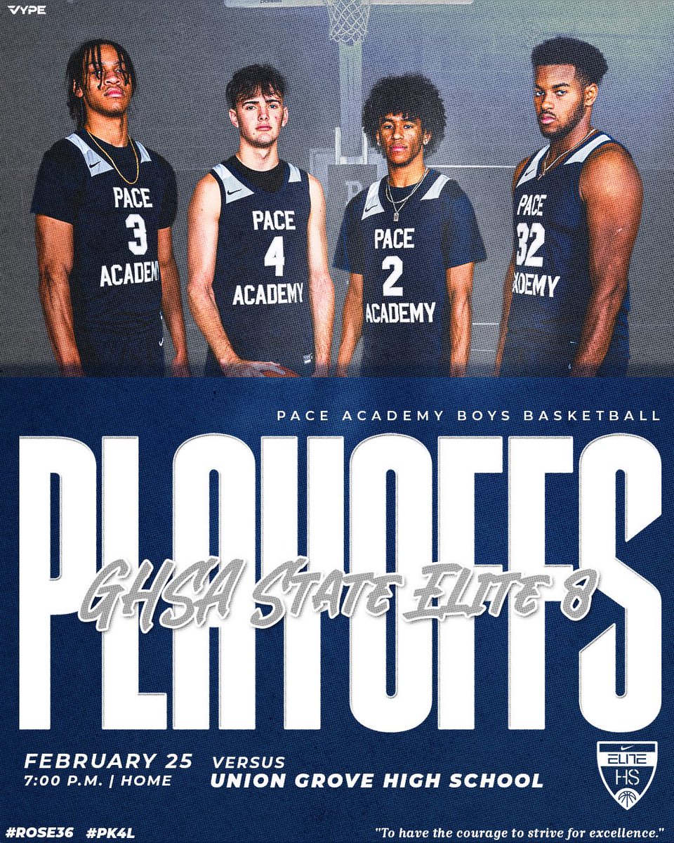 Pace Athletics (@paceknights) on Twitter photo 🏀 Playoff Game Day
🆚 Union Grove High School
⌚️ 7:00 P.M.
#PK4L
—
<a href="/Pace_Hoops/">Pace Academy Men’s Basketball</a> <a href="/KyleSandy355/">Kyle Sandy</a> <a href="/PrepHoopsGA/">Prep Hoops Georgia</a> <a href="/scoreatlanta/">SCORE Atlanta</a> <a href="/OntheRadarHoops/">Shun Williams</a> <a href="/OfficialGHSA/">GHSA</a> <a href="/HoopSeenGA/">HoopSeen Georgia</a> <a href="/AJCsports/">AJC Sports</a> <a href="/680TheFan/">680 The Fan</a> <a href="/BTLHOOPS/">BTLHOOPS</a> <a href="/BTS_Report/">Baseline To Sideline(Ωψφ)</a> <a href="/RYZEHoops/">RYZE Hoops</a> <a href="/Relentless_Hoop/">Relentless Hoops</a> <a href="/MaxPreps/">MaxPreps</a> 🏀 Playoff Game Day
🆚 Union Grove High School
⌚️ 7:00 P.M.
#PK4L
—
<a href="/Pace_Hoops/">Pace Academy Men’s Basketball</a> <a href="/KyleSandy355/">Kyle Sandy</a> <a href="/PrepHoopsGA/">Prep Hoops Georgia</a> <a href="/scoreatlanta/">SCORE Atlanta</a> <a href="/OntheRadarHoops/">Shun Williams</a> <a href="/OfficialGHSA/">GHSA</a> <a href="/HoopSeenGA/">HoopSeen Georgia</a> <a href="/AJCsports/">AJC Sports</a> <a href="/680TheFan/">680 The Fan</a> <a href="/BTLHOOPS/">BTLHOOPS</a> <a href="/BTS_Report/">Baseline To Sideline(Ωψφ)</a> <a href="/RYZEHoops/">RYZE Hoops</a> <a href="/Relentless_Hoop/">Relentless Hoops</a> <a href="/MaxPreps/">MaxPreps</a>