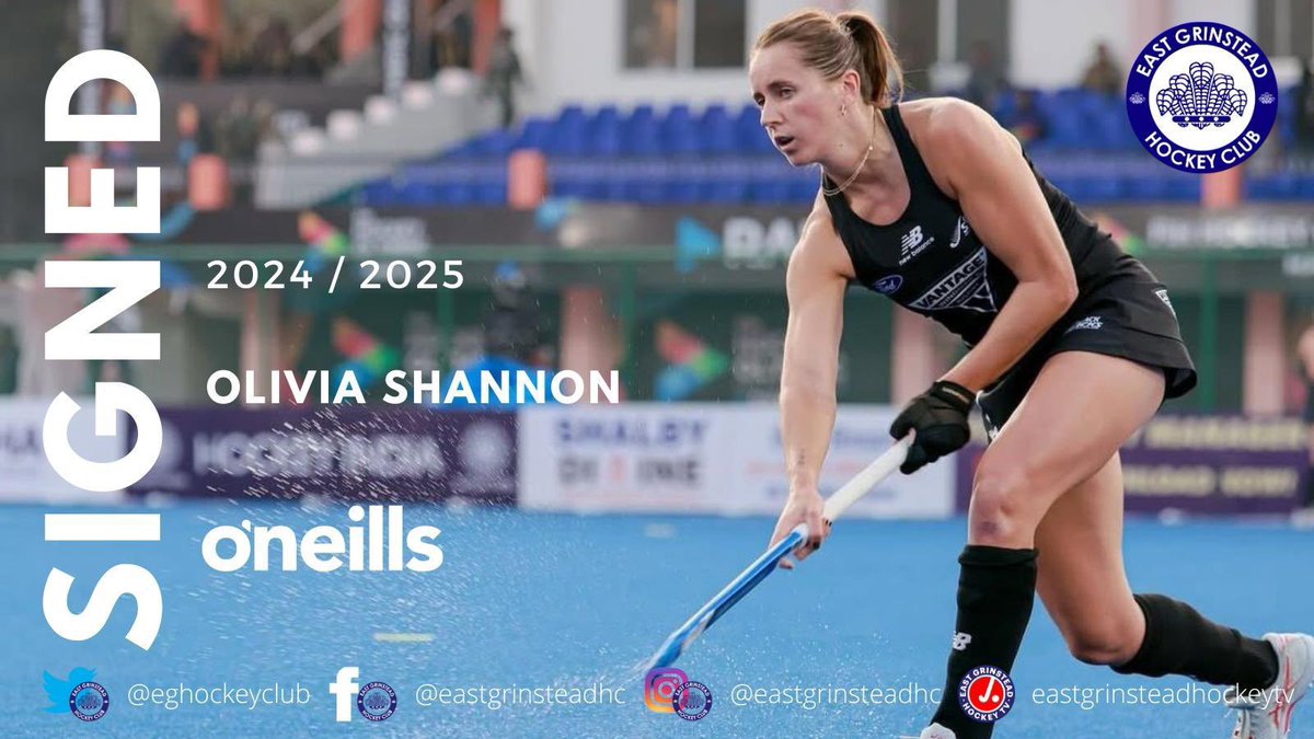 NEW SIGNING ✍️

Welcome Olivia Shannon to the EG Family 💙

Olivia joins us from Holcombe. She is the captain of the New Zealand national team, currently representing them in the Nations Cup out in Chile. She also recently represented Soorma in the Hockey India League in January