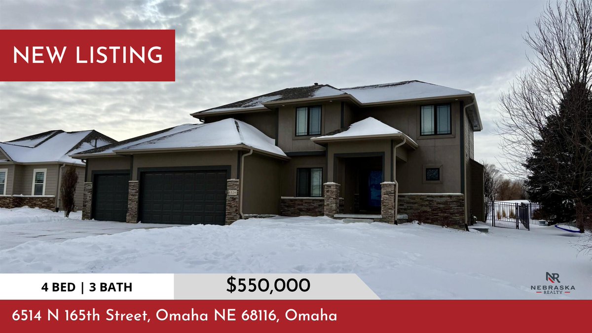 If you're looking for a 4-bedroom home in Bennington School District, this new listing could be the one! Click for more pictures and information. Show someone interested or call me at (402) 670-4249! nebraskarealty.com/properties/651…