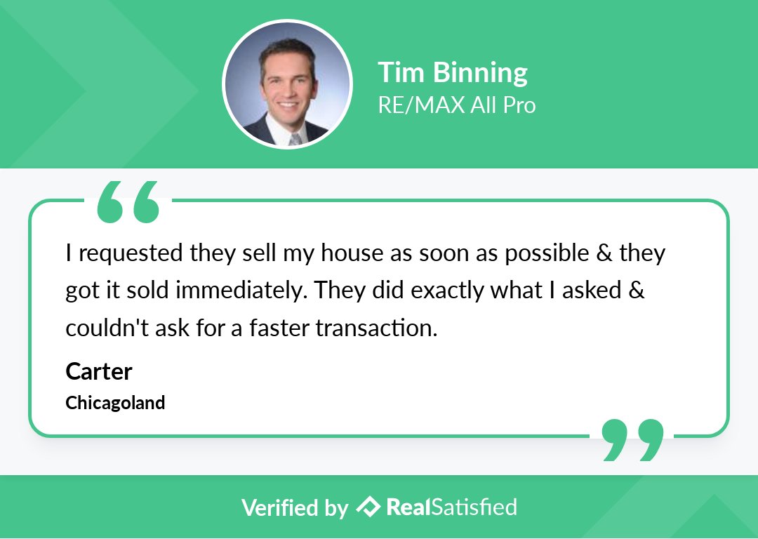 remaxbinning's tweet photo. I’m sincerely honored by clients like this. https://t.co/iFaKXh4D2m via @realsatisfied https://t.co/217SCbkJhh