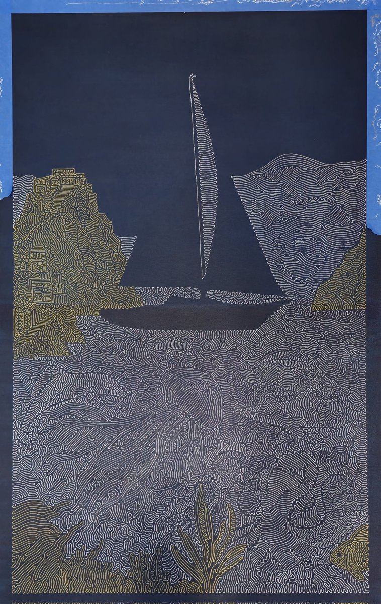 TylerFoust13's tweet image. This one is taking a LOT longer than I estimated. One non-intersecting line