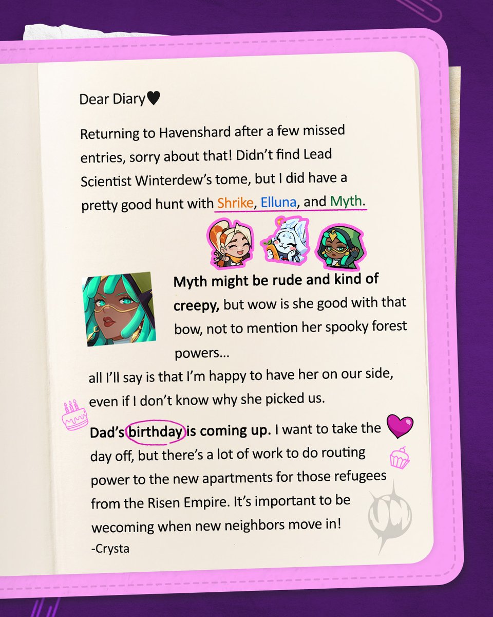 🧵 "...I know the Chancellor is worried about the Risen Empire and the Sunswept Dominion and everything else…" 

Check out the first-ever official SUPERVIVE short story, starring our newest Hunter, Crysta! (More in replies!)