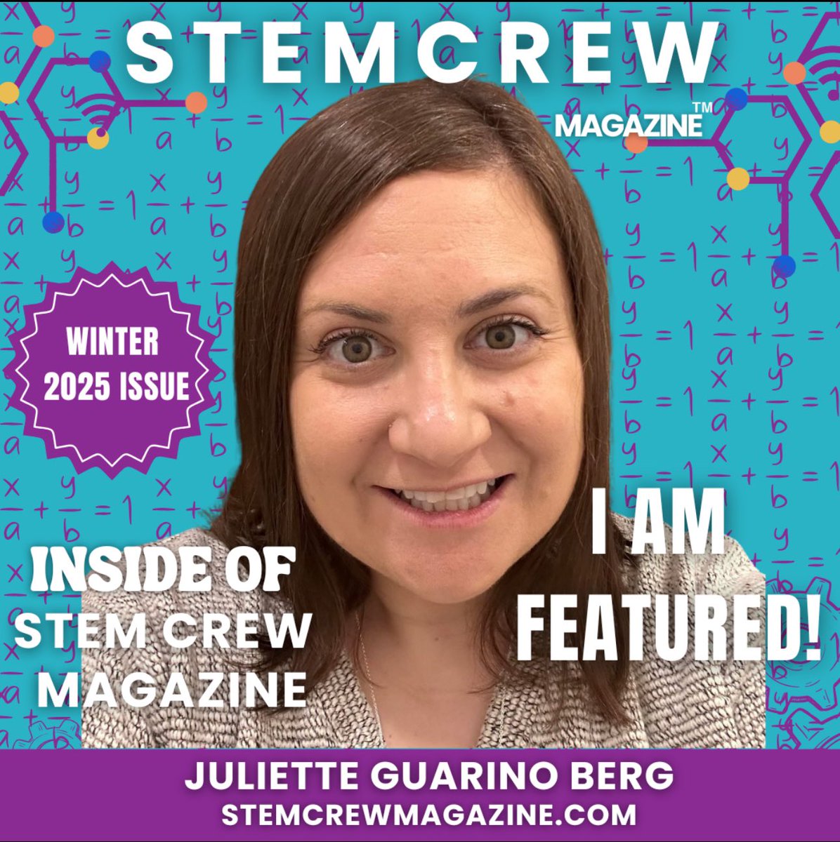 I am so honored to be featured in STEM Crew Magazine’s Winter 2025 issue, dropping tomorrow! stemcrewmagazine.com #EdChat #SciEd #ScienceEd #STEMed