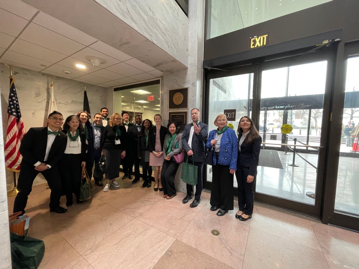 At #NOH25, Nate Lee (PGY-4) and Shreya Louis (PGY-3) met with Senate and House representatives to advocate for research, Medicare, and telehealth funding. 🏛️ They shared patient stories from the 15th &amp; 16th districts to urge Congress to support access to care. Together, we can