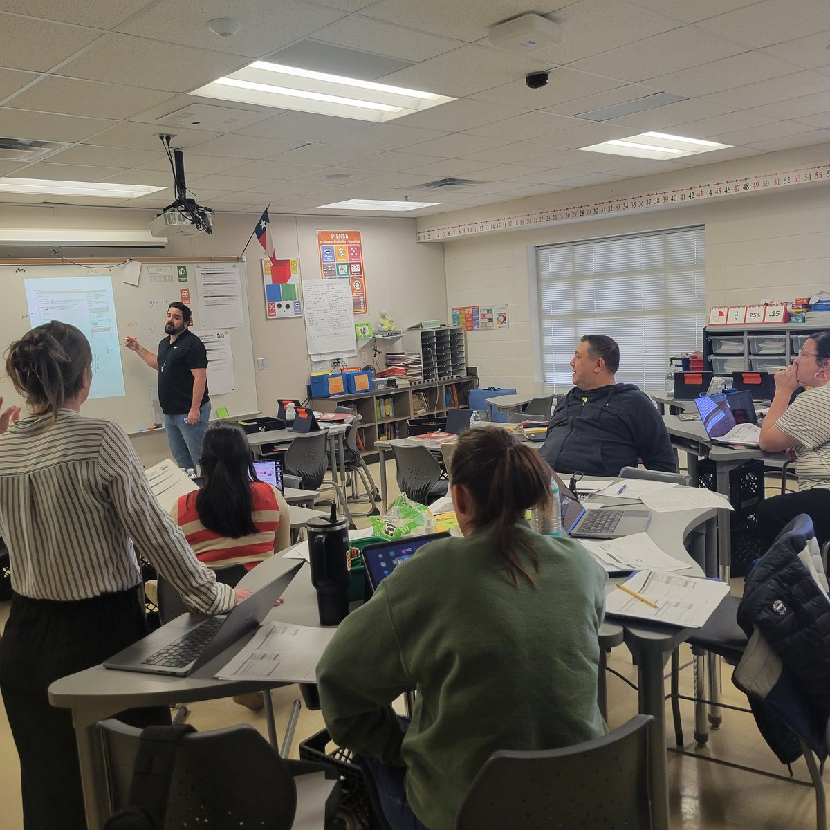 Inocencia Landrau (@inocencialandr1) on Twitter photo Fifth grade team at <a href="/LewisvilleES/">Lewisville ES</a> rehearsing a lesson to solidify their content understanding and generate questions to promote math discourse. <a href="/LisdBILESL/">LISD BIL/ESL Program</a> Fifth grade team at <a href="/LewisvilleES/">Lewisville ES</a> rehearsing a lesson to solidify their content understanding and generate questions to promote math discourse. <a href="/LisdBILESL/">LISD BIL/ESL Program</a>