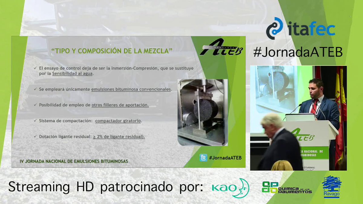 📹 Actualización de la normativa para reciclados en frío con emulsión. 

<a href="/daniel_andaluz/">Daniel Andaluz</a>: "La evolución tecnológica en emulsiones y en la propia técnica ha empujado a una actualización de la normativa" 

Su ponencia completa aquí: youtu.be/t2gFmafAvpI
