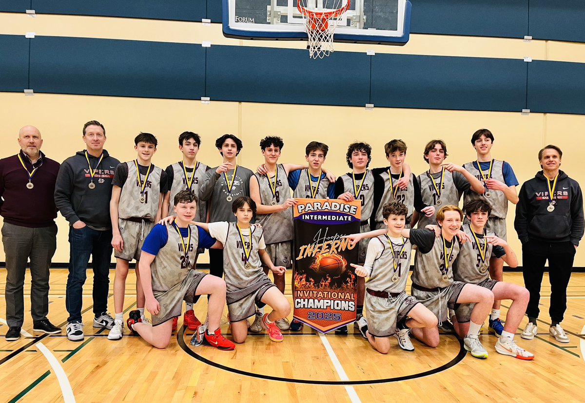 🏀Back to back championships for our Grade 9 Boys Basketball team! More hard work coming together, keep it up! #govipersgo