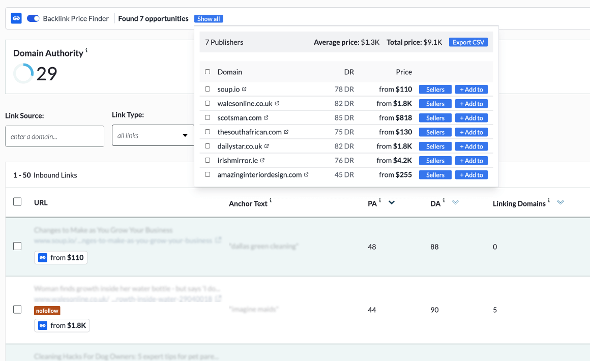 dmytrope's tweet image. A month ago, I launched one of the most valuable Chrome extensions for SEO link building you’ll ever find. It’s a tool I originally made for myself, but then decided to make public.
What does it do?
It shows you the best prices for guest post placements across multiple…