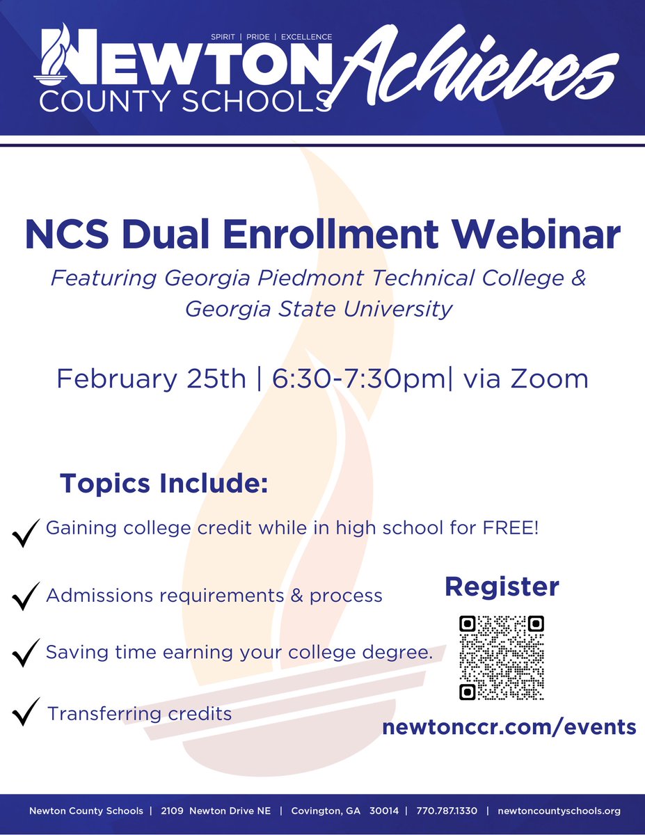ccr_newton's tweet image. Register for tonight&apos;s webinar here: forms.educonverse.com/register/nccr-…

@Newton_High, @EHS_Eagles @AlcovyHS @NCCA_Covington