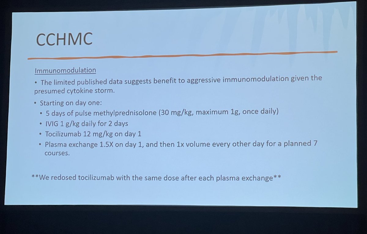 Critical and timely discussion at #SCCM2025 about pediatric influenza necrotizing encephalopathy, which we are seeing more of this season and is proving to be rapid and deadly. Take home points:
-elevated IL-6 and plasma and CSF
- flu + altered mental status = CT scan, knowing we