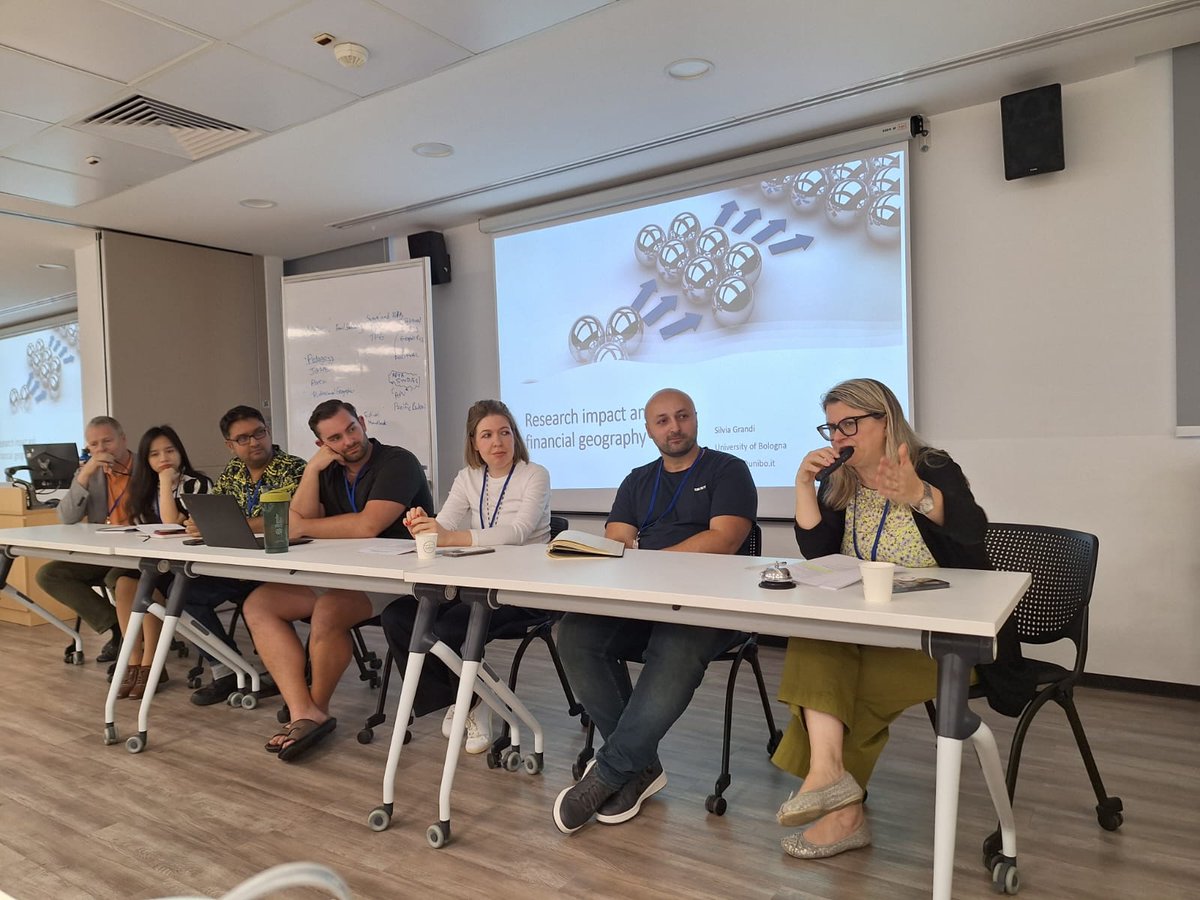 📸 Prof. Silvia Grandi sharing key insights on Research Impact and Financial Geography at the 3rd FinGeo School @ NUS! 🌍💡

Great discussions on making research matter. #FinGeo #FinancialGeography #ResearchImpact