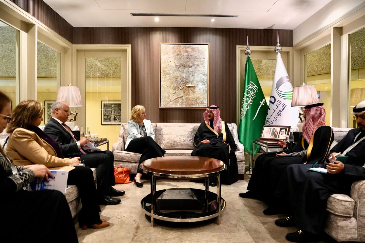 Kelly T. Clements (@kellytclements) on Twitter photo Collective solidarity & innovative partnerships highlight my visit to KSA 🇸🇦 in these times of enormous human need & funding shortfalls.
Important mtgs w/ <a href="/KSAmofaEN/">Foreign Ministry 🇸🇦</a> <a href="/KSRelief_EN/">KSrelief</a> <a href="/SaudiFund_Dev/">الصندوق السعودي للتنمية</a> & private sector & govt partners at #RIHF. Crucial engagement with high stakes. Collective solidarity & innovative partnerships highlight my visit to KSA 🇸🇦 in these times of enormous human need & funding shortfalls.
Important mtgs w/ <a href="/KSAmofaEN/">Foreign Ministry 🇸🇦</a> <a href="/KSRelief_EN/">KSrelief</a> <a href="/SaudiFund_Dev/">الصندوق السعودي للتنمية</a> & private sector & govt partners at #RIHF. Crucial engagement with high stakes.