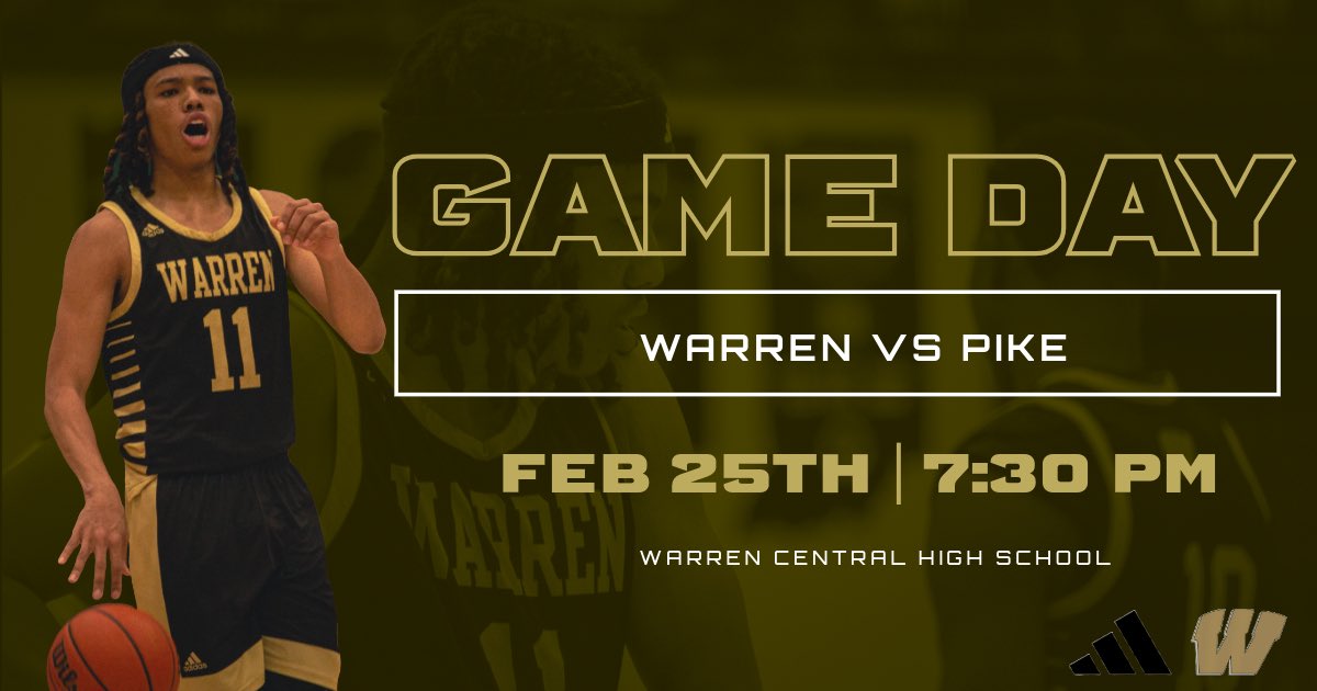 ‼️Jersey Night HOME Gameday‼️

🆚: Pike
⏰: 7:30 PM
📍: Warrior Arena
🗣️: Tonight’s game is a chance to Win a Share of the MIC Championship for the Warriors. See you tonight!