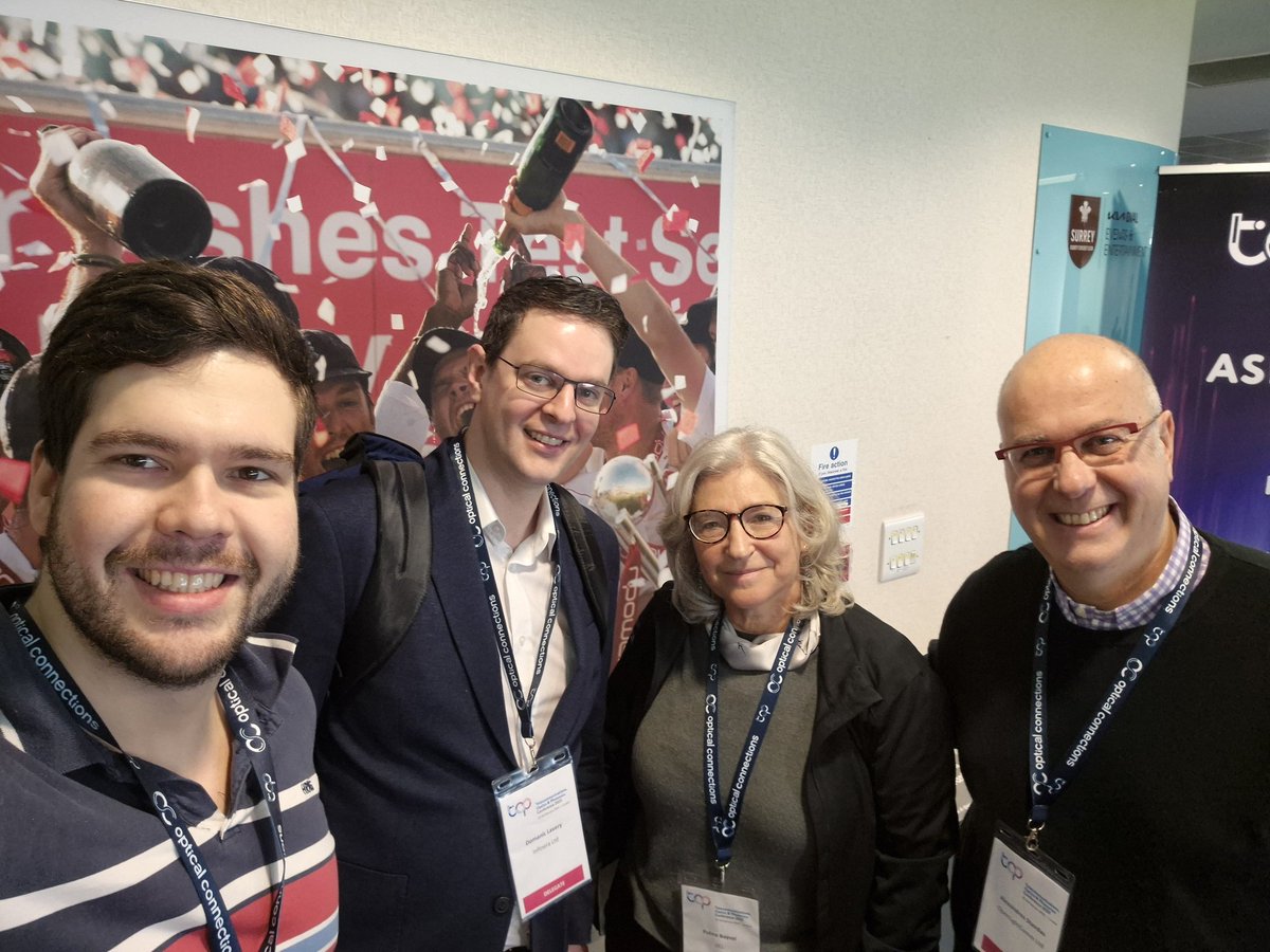 Spanning the 30 years of ONG...from Alex Stavdas, <a href="/ucl/">UCL</a> <a href="/ucleeenews/">UCL EEE</a> ONG's first student to Romulo Aparecido, current generation - and Dom Lavery, formerly <a href="/transnet_pgm/">TRANSNET</a>, now <a href="/Infinera/">Infinera</a>, circa 2013...a few more wondering around TOP Conference! <a href="/TopConference_/">TOP Conference</a>