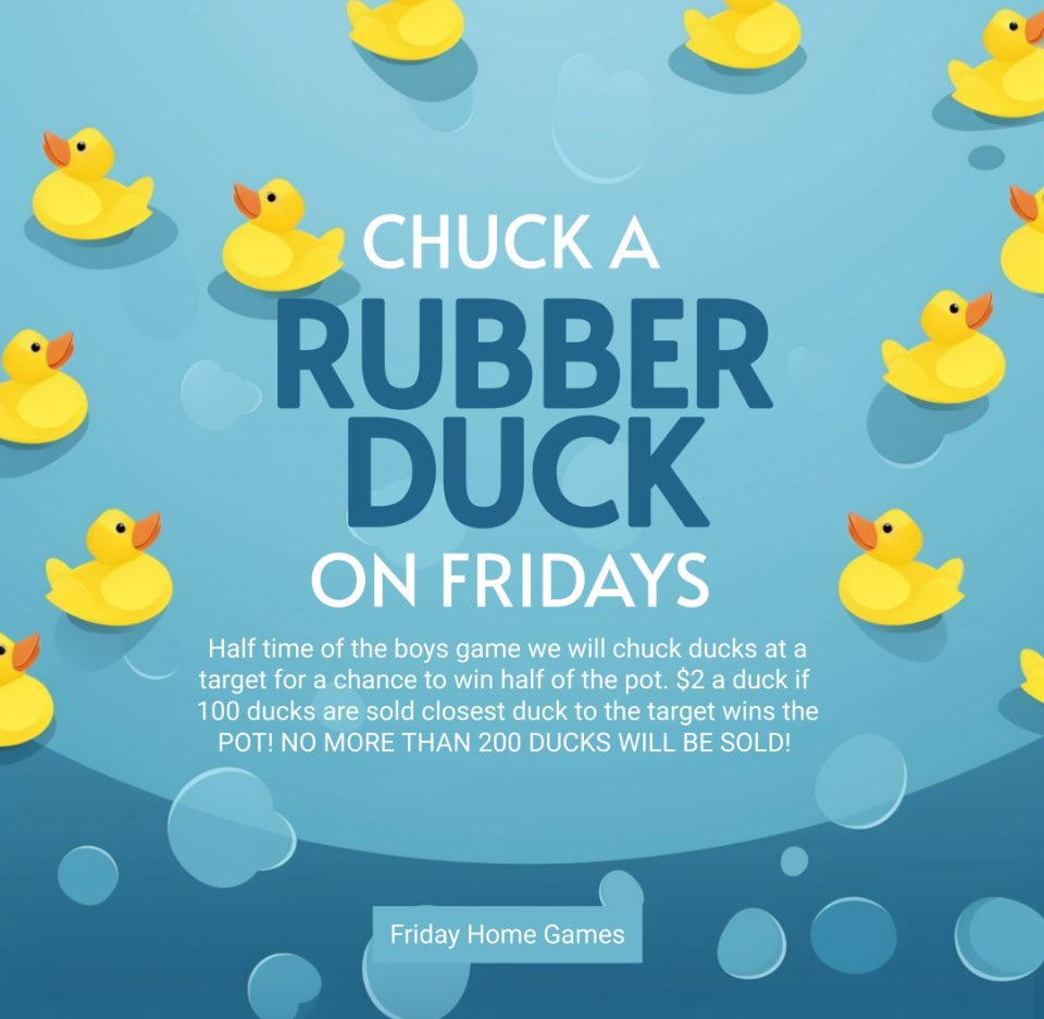 We are bringing back Chuck a Duck Tonight and Friday! $2 a duck! Win half the pot! <a href="/salinasouth_shs/">SHS Student Section</a> <a href="/SHSSBowling/">Salina High School South Bowling</a> <a href="/SalinaFootball/">Salina South Football</a> <a href="/SalinaSouthGBB/">Salina South Girls Basketball</a> <a href="/SHSouthSoccer/">South High Soccer</a> <a href="/SHScougarcheer/">SHS Cheer</a> <a href="/SHSPeppers/">SHS Peppers</a> <a href="/S_H_SSoftball/">Salina South Softball</a> <a href="/BaseballSalina/">Salina South Baseball</a> <a href="/SSCougarTennis/">Salina South Lady Cougar Tennis</a>