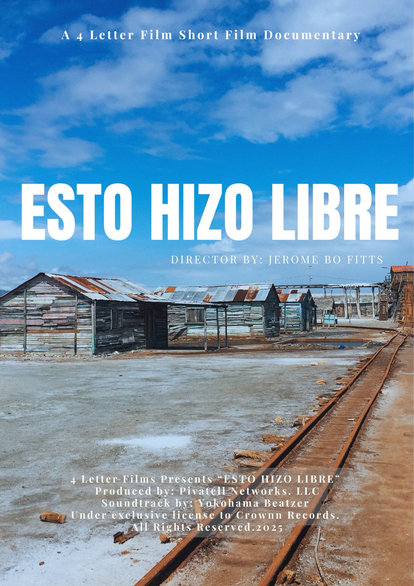 4LetterFilms Official (@sebo4f) on Twitter photo @4LetterFilms is proud to present the short director's version of "Esto Hizo Libre" #jeromebofitts #freedom
Shot on location: Salinas, #DominicanRepublic
Soundtrack provided by <a href="/CrownnRecords/">Official Crownn Records</a>
CLICK BELOW TO VIEW THE FILM:
youtu.be/gBvwSF-WQTk @4LetterFilms is proud to present the short director's version of "Esto Hizo Libre" #jeromebofitts #freedom
Shot on location: Salinas, #DominicanRepublic
Soundtrack provided by <a href="/CrownnRecords/">Official Crownn Records</a>
CLICK BELOW TO VIEW THE FILM:
youtu.be/gBvwSF-WQTk