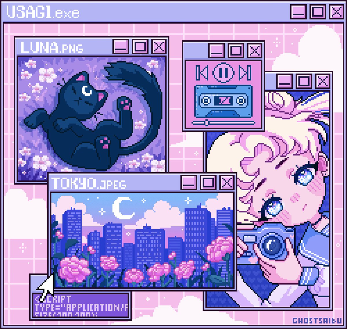 Sailor Moon City Pop🌃

#pixelart #sailormoon